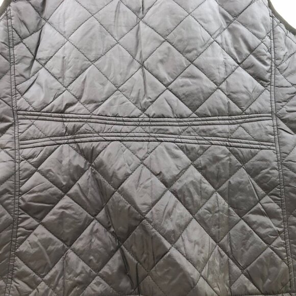 Fuinloth Women's Quilted Vest Size XL Full Zip Gilet Padded Stand Collar Black - Picture 10 of 12